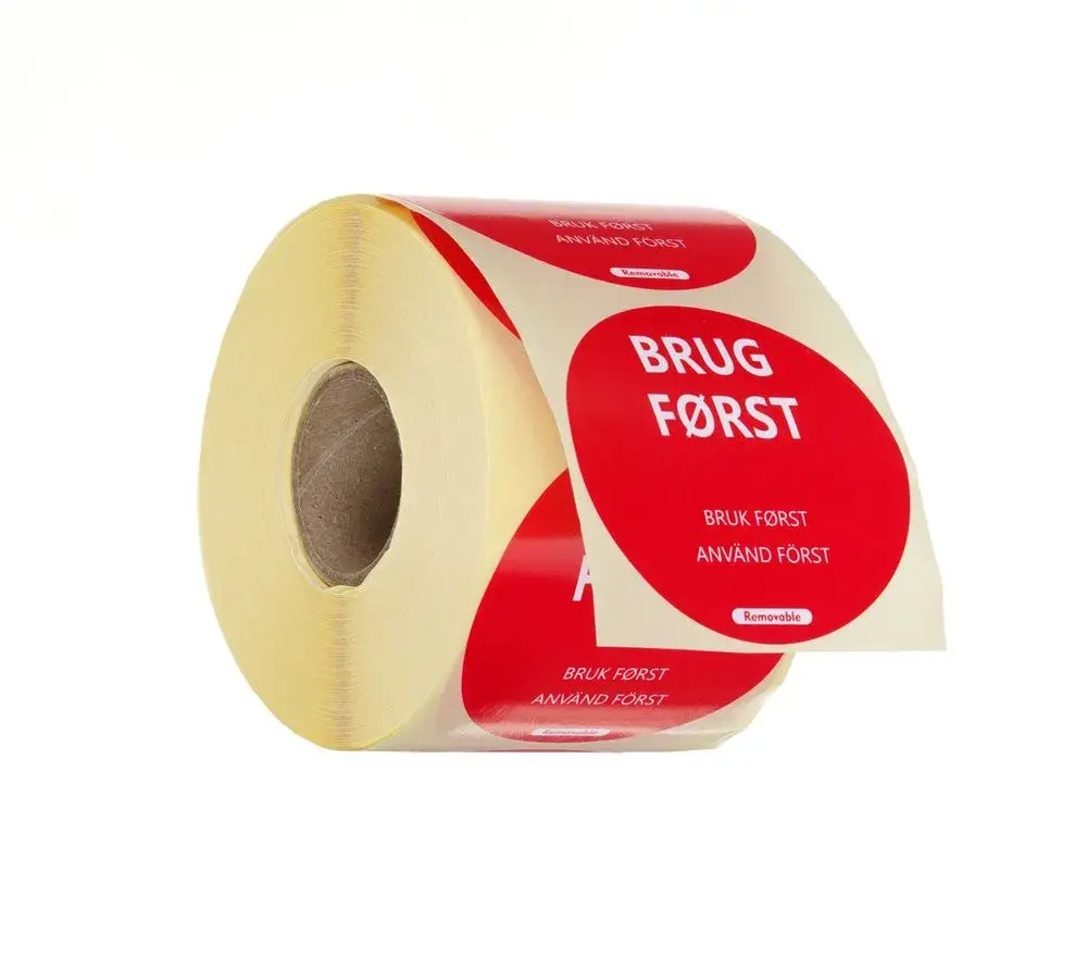 Voedselveiligheidsstickers, multifunctioneel, eenvoudig verwijderbaar, “EERST GEBRUIKEN” - Main Image