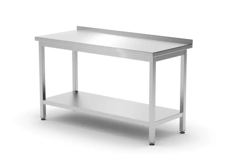 Wandtafel met plank – geschroefd, diepte 600 mm - Main Image