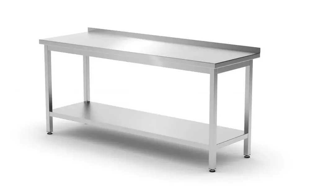 Wandtafel met plank – geschroefd, diepte 600 mm - Main Image