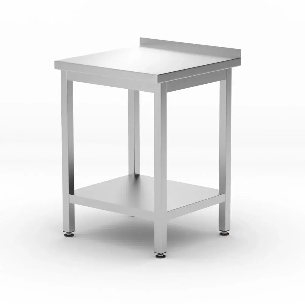Wandtafel met plank – geschroefd, diepte 600 mm - Main Image