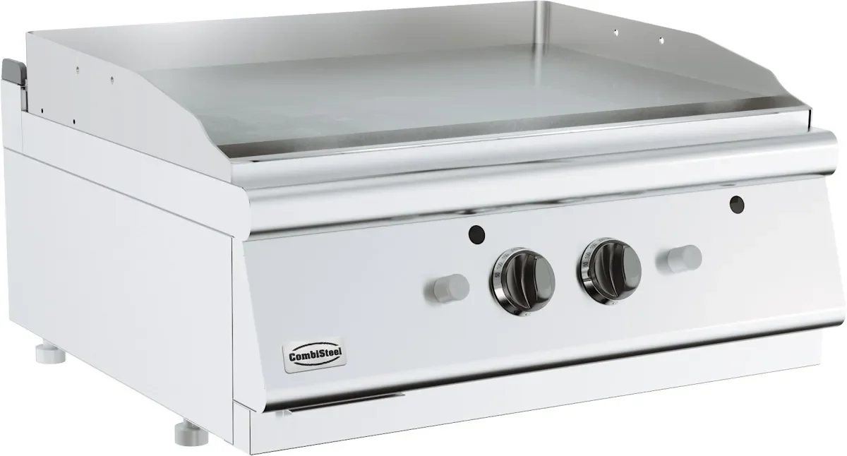 BASE 700 GASBAKPLAAT CHROOM DUBBEL TAFELMODEL - Main Image
