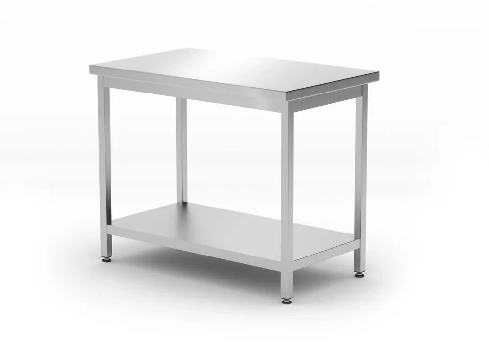 Centrale tafel met plank - geschroefd, diepte 600 mm - Main Image