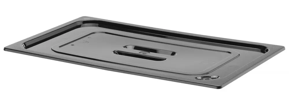 Deksel voor GN containers zwart polycarbonaat - Main Image