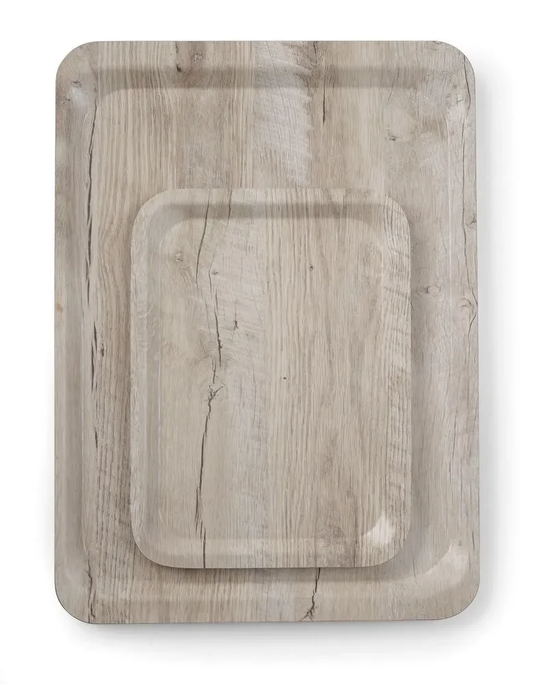 Dienblad van melamine met hout bedrukking - Main Image