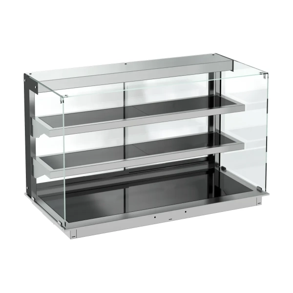DROP-IN WARMVITRINE KERAMISCH RECHT - ZWART 3/1 - Main Image