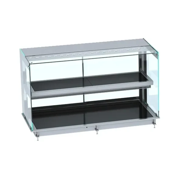 DROP-IN WARMVITRINE KERAMISCH RECHT - ZWART 4/1 - Main Image