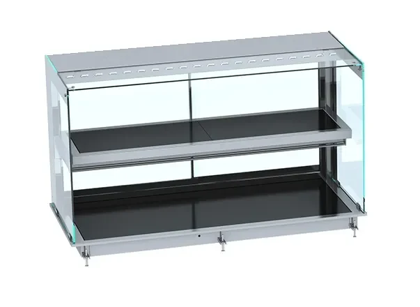 DROP-IN WARMVITRINE KERAMISCH RECHT - ZWART 4/1 - Main Image
