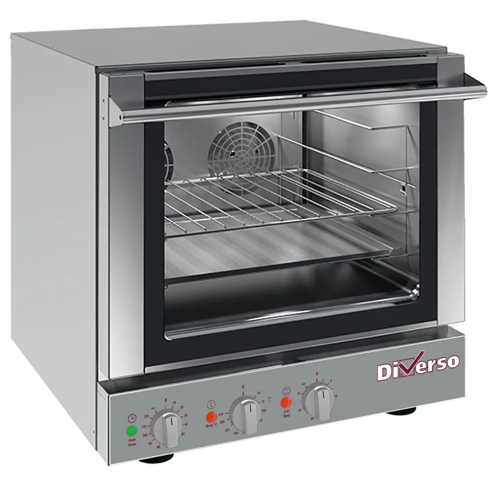 Elektrische convectieoven, 4x 460x340 mm + salamander - Main Image