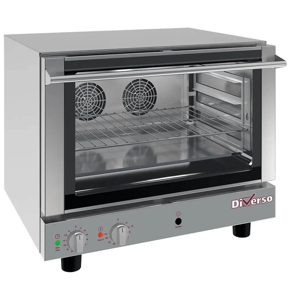 Elektrische convectieoven, 4x 600x400 mm + manuele bevochtiger - Main Image