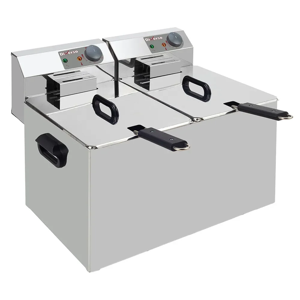 Elektrische friteuse tafelmodel 2x 7 liter - Main Image