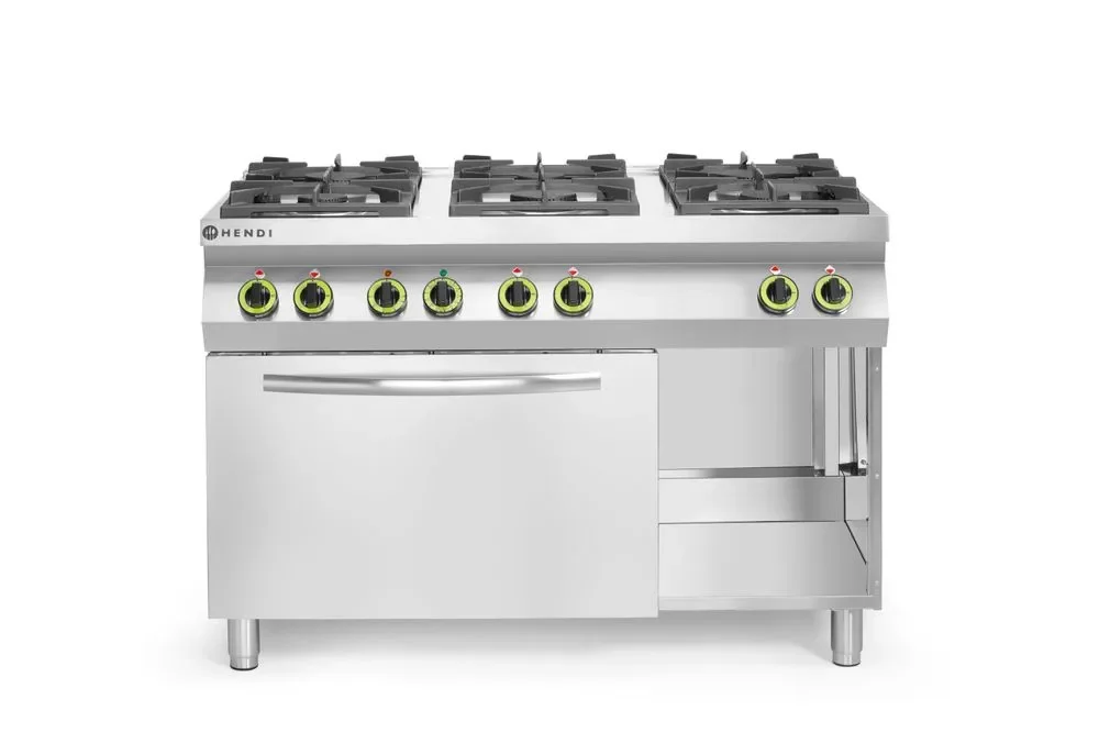 Gasfornuis Kitchen Line 6-pits met convectieoven GN 1/1 - Main Image
