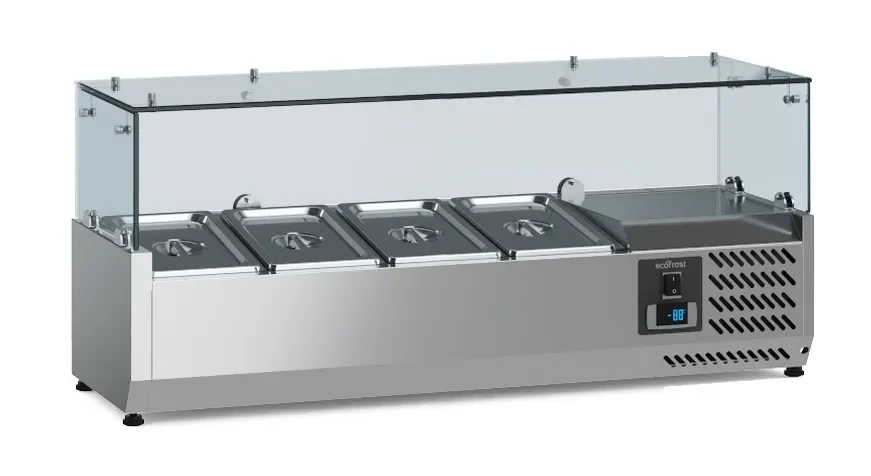 GEKOELDE OPZETVITRINE 1/3 GN x 4 - Main Image