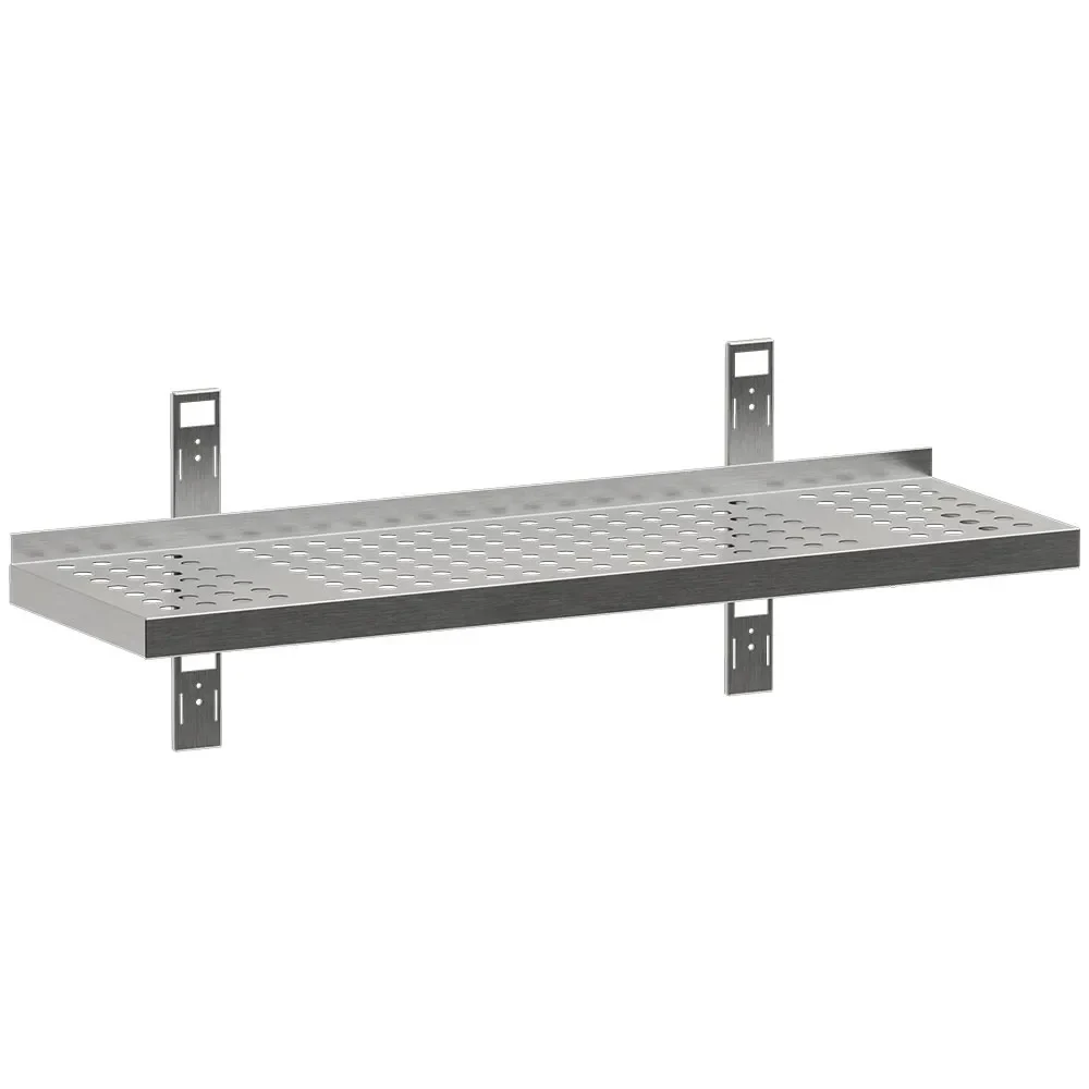 Geperforeerd wandrek met 2 steunen en 2 rails - Main Image