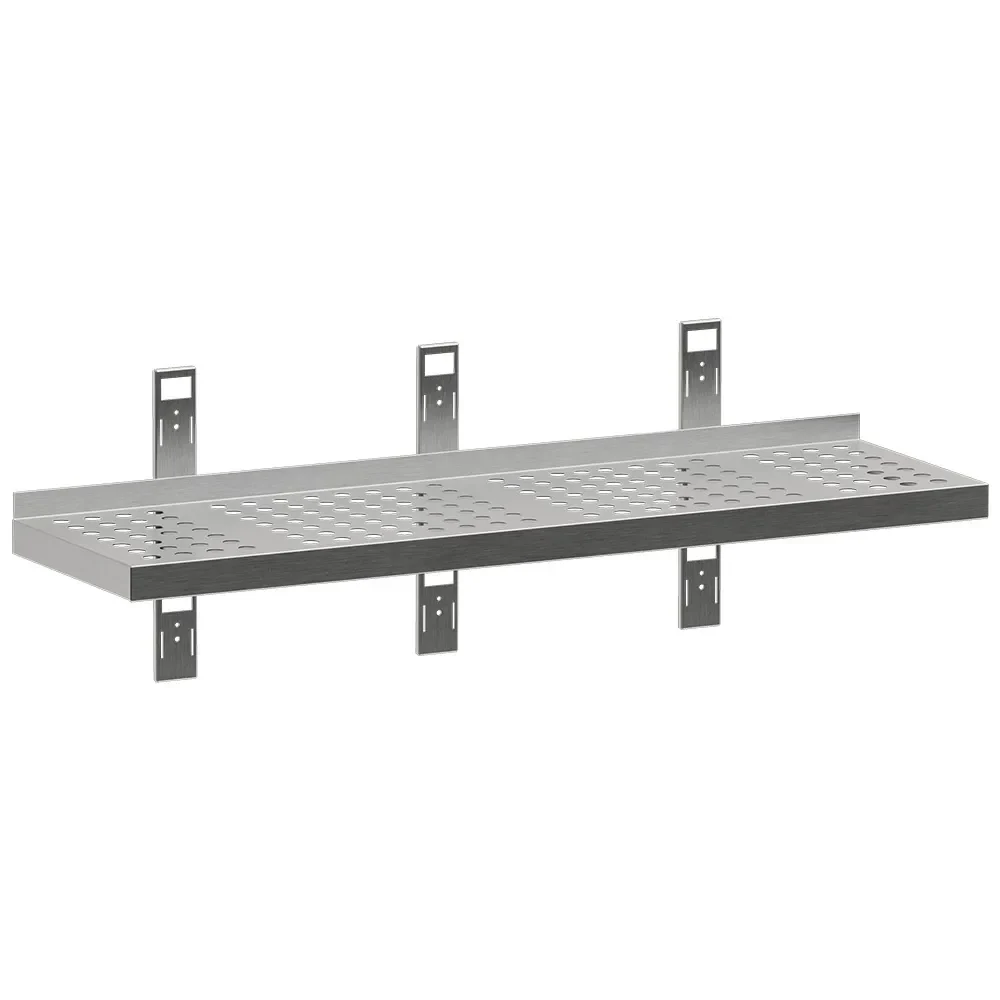 Geperforeerd wandrek met 3 steunen en 3 rails - Main Image