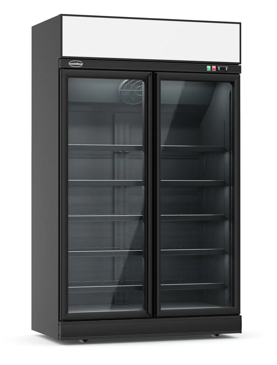 KOELKAST 2 GLASDEUREN ZWART INS-1000R BL - Main Image