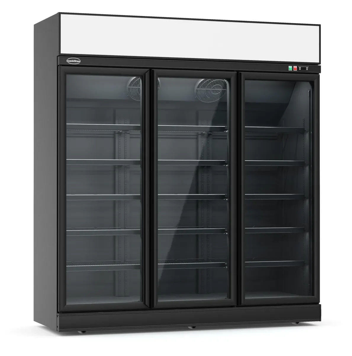 KOELKAST 3 GLASDEUREN ZWART INS-1530R BL - Main Image
