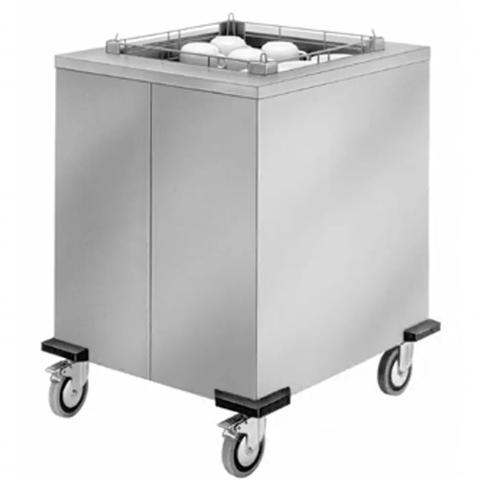 Onverwarmde stapelkar met veren voor manden van 500x500mm - Main Image