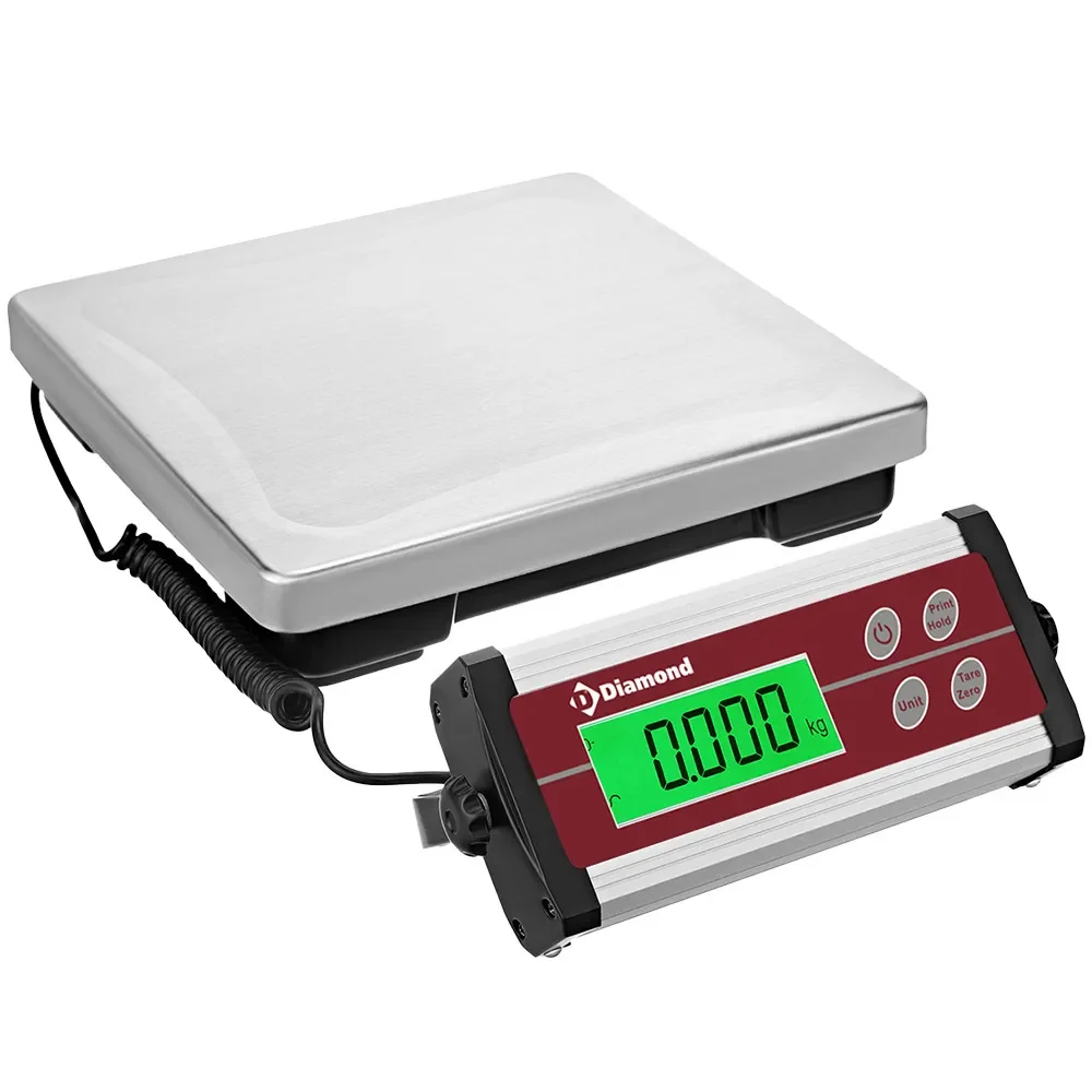 Roestvrij stalen elektronische weegschaal, 35Kg x 10g - Main Image