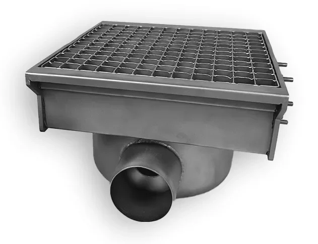RVS AFVOERPUT 300X265 MET 1 UITGANG TBV SLEUFGOOT - Main Image