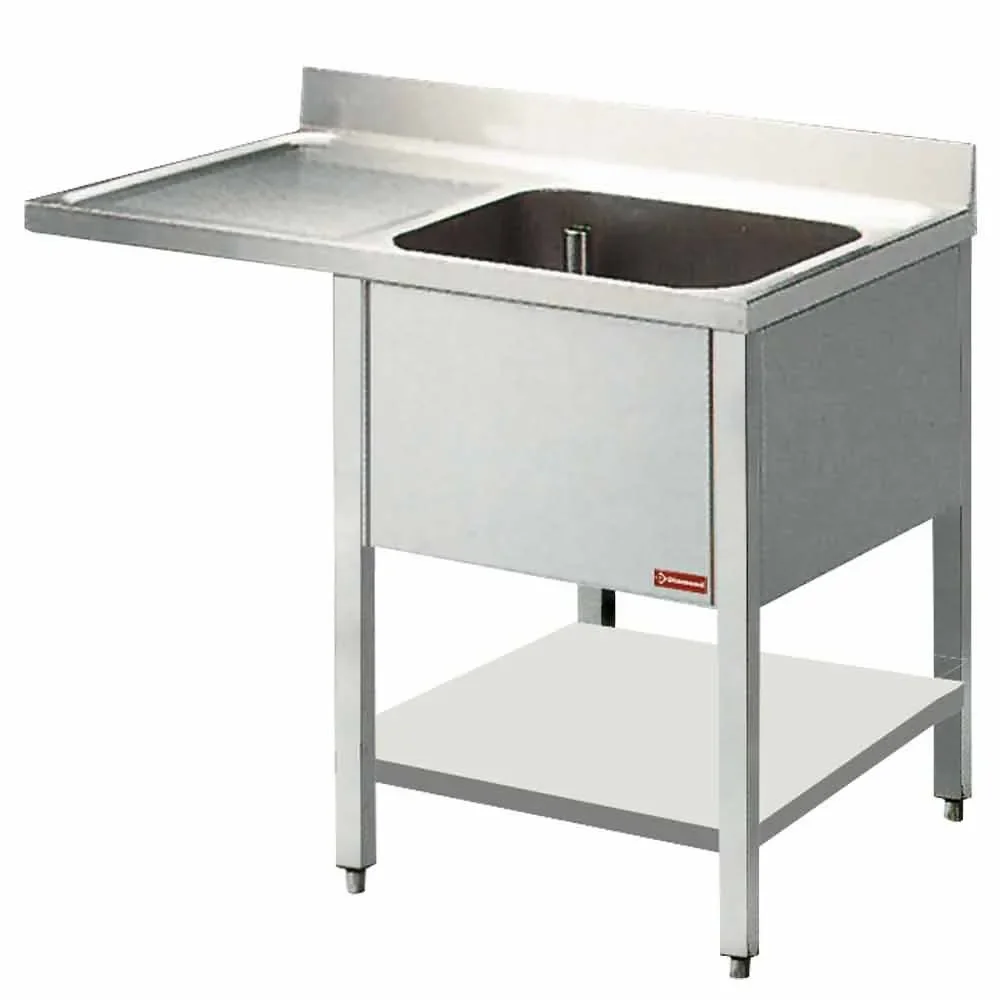 Spoeltafel met 1 kuip en 1 druipvlak - Main Image