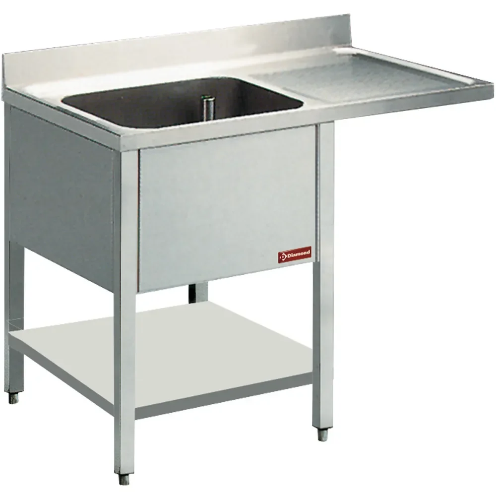 Spoeltafel met 1 kuip en 1 druipvlak - Main Image