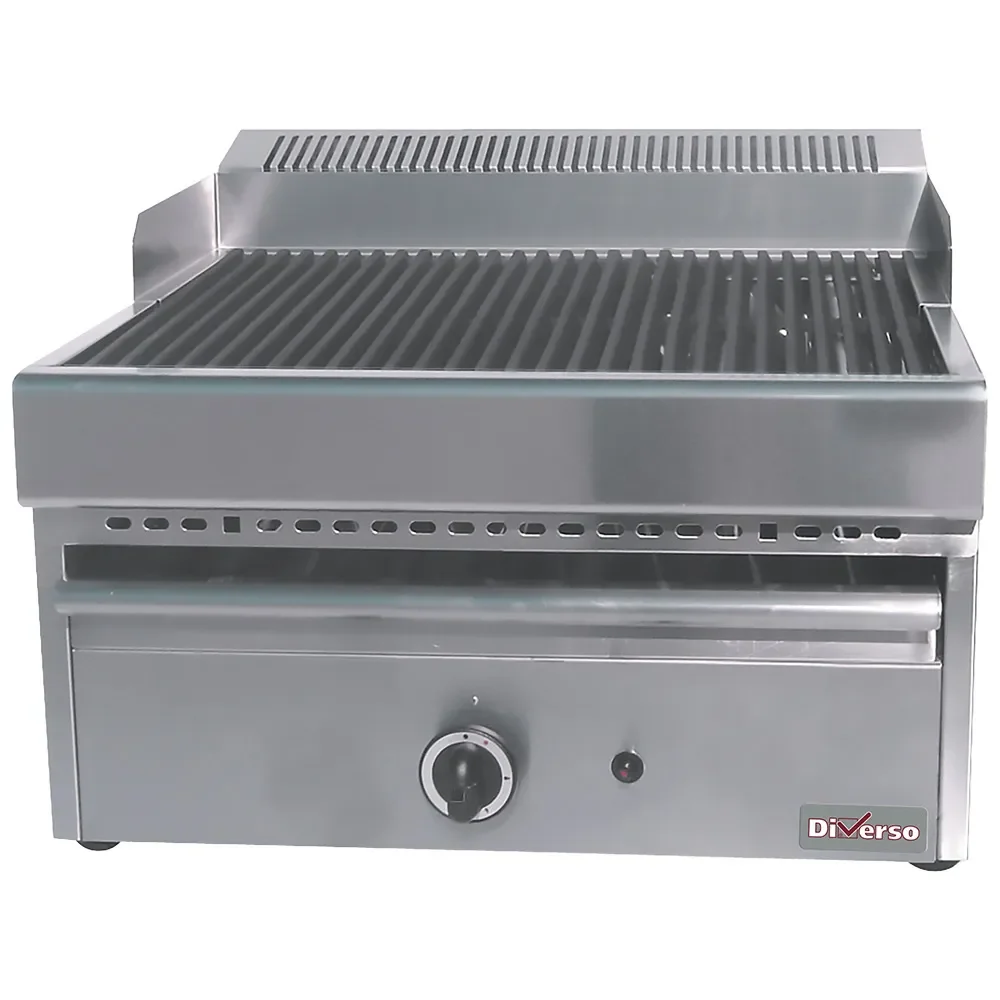 Stoomgrill op gas met gietijzeren rooster -Top- - Main Image