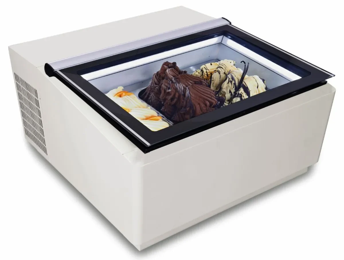 TAFELMODEL SCHEPIJSVITRINE WIT OPENT AAN DE KLANTZIJDE - Main Image