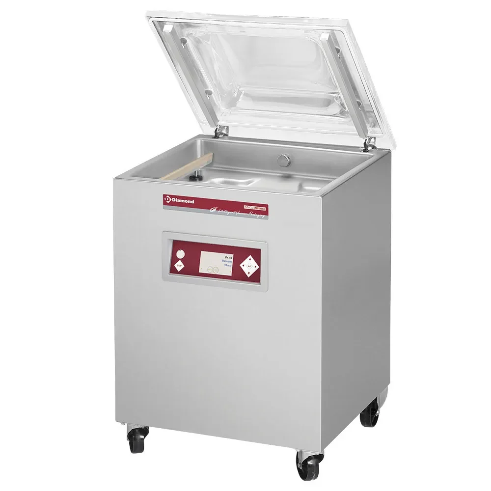 Vacuümmachine, inox kamer 600x475xh200 mm - 63 m3/h LCD-scherm - Main Image